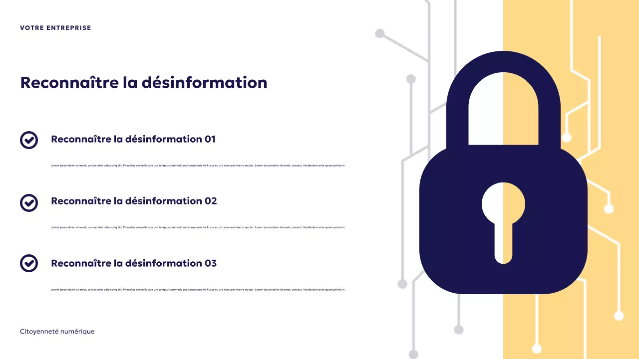 Présentation de la citoyenneté numérique futuriste bleue