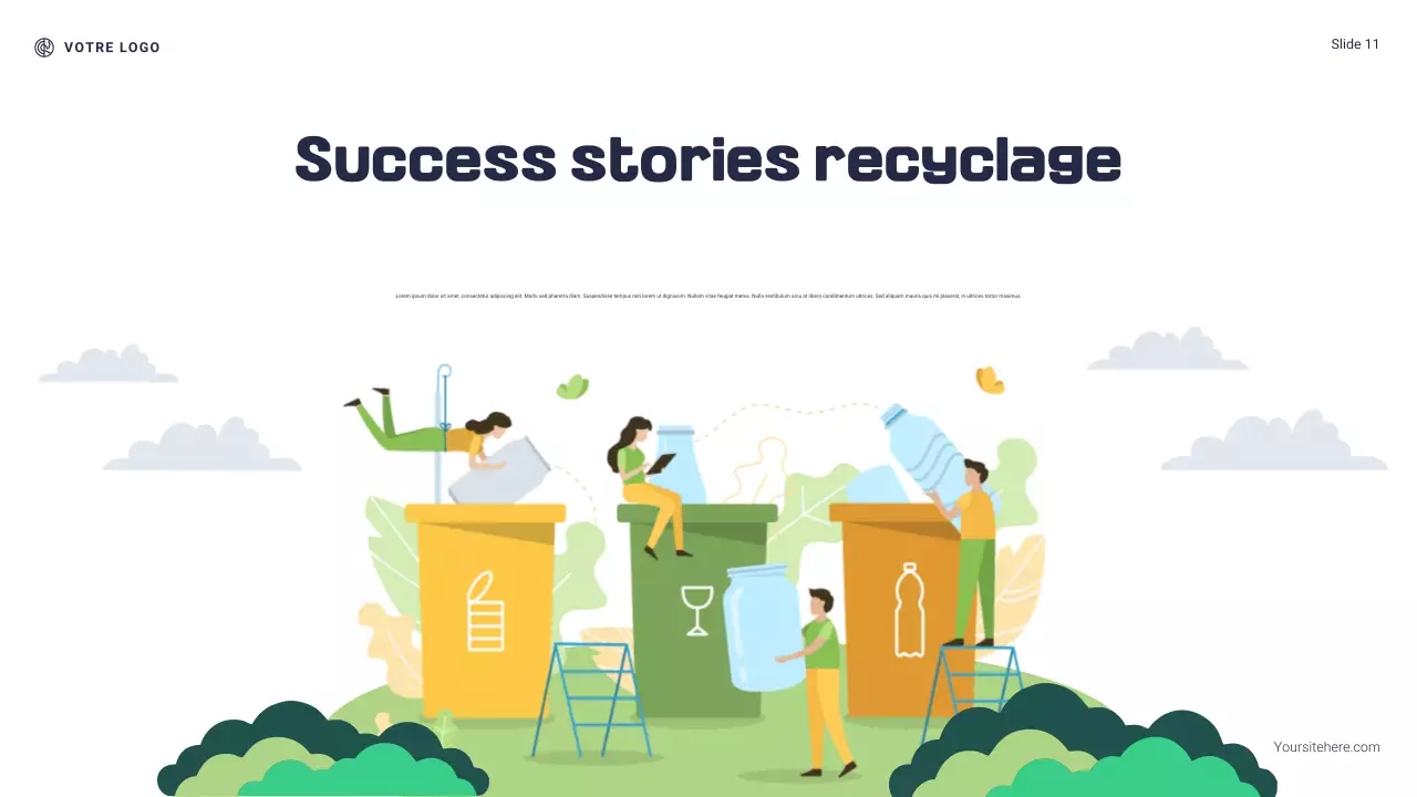 Présentation de Navy and Green Modern : Pourquoi le recyclage est important