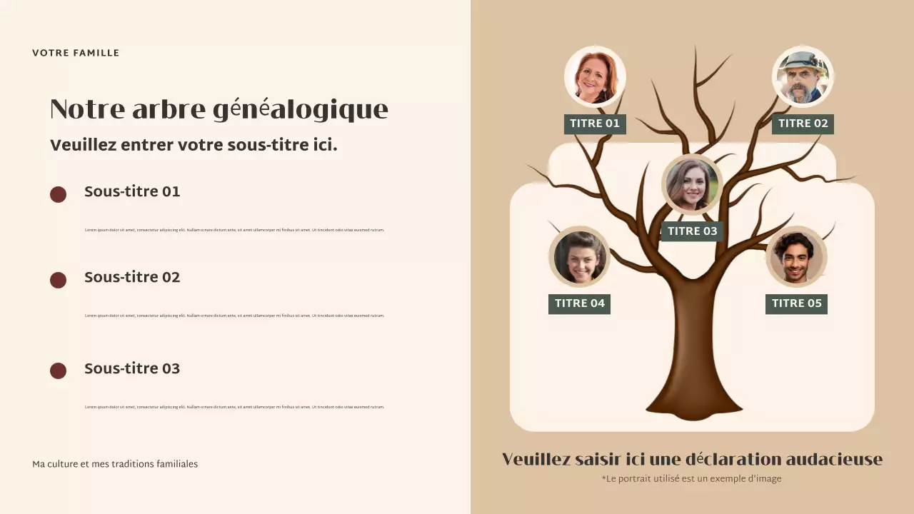 Présentation de la culture élégante beige