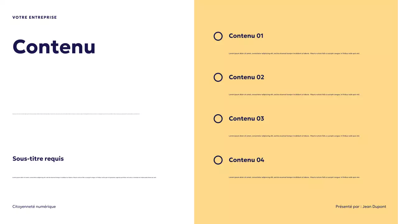 Présentation de la citoyenneté numérique futuriste bleue