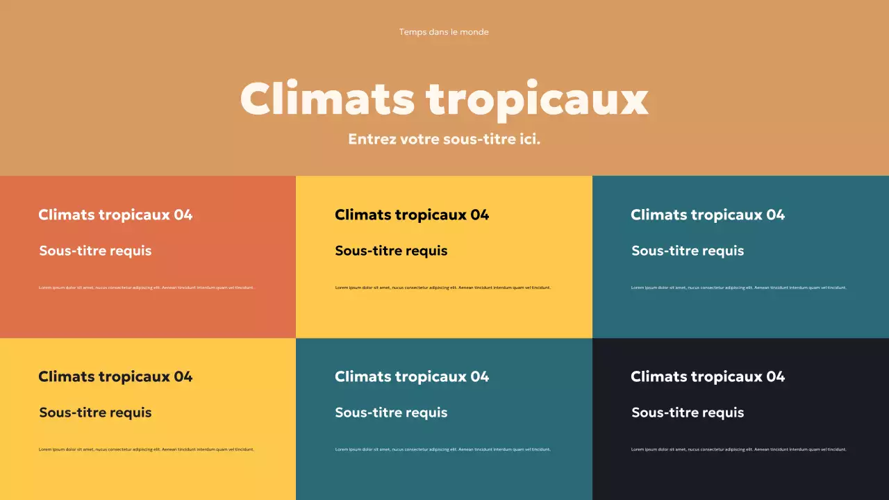 Présentation météo moderne turquoise