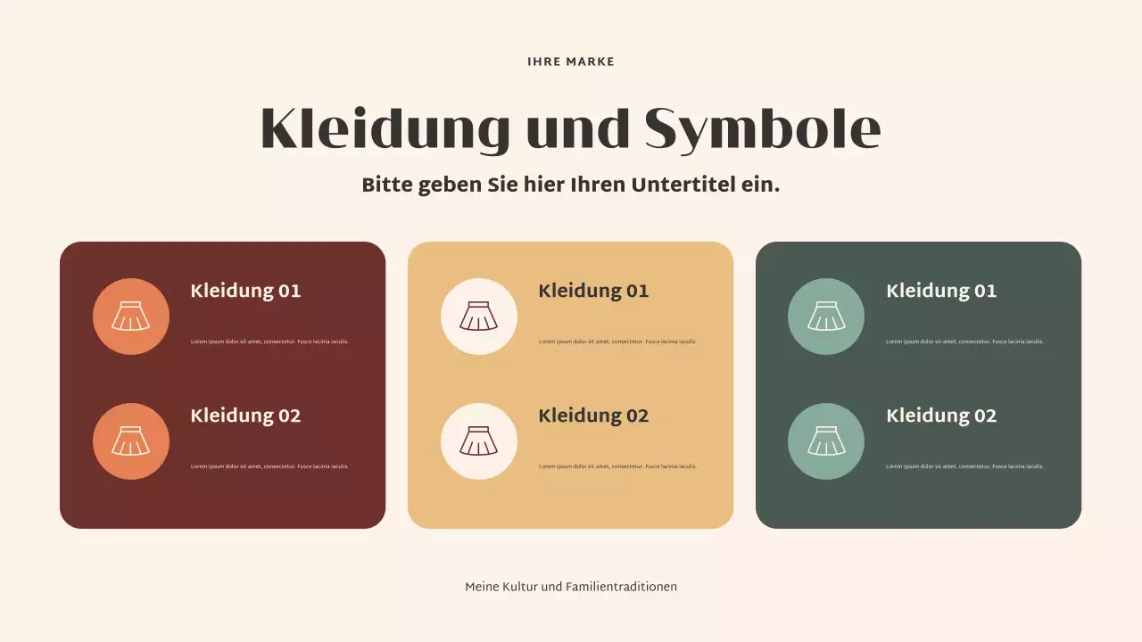 Beige Elegante Kultur Präsentation