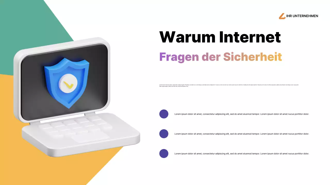Lila Moderner Internet-Leitfaden Präsentation