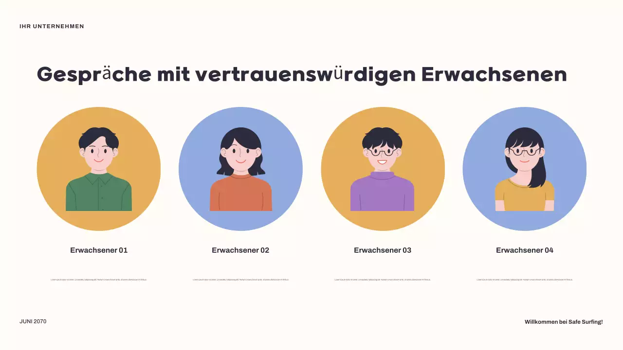 Gelber moderner Internetführer Präsentation