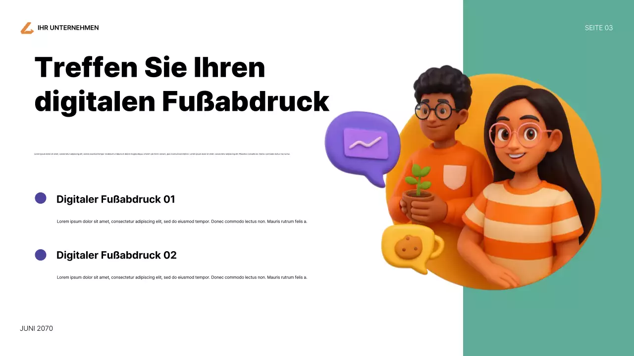 Lila Moderner Internet-Leitfaden Präsentation