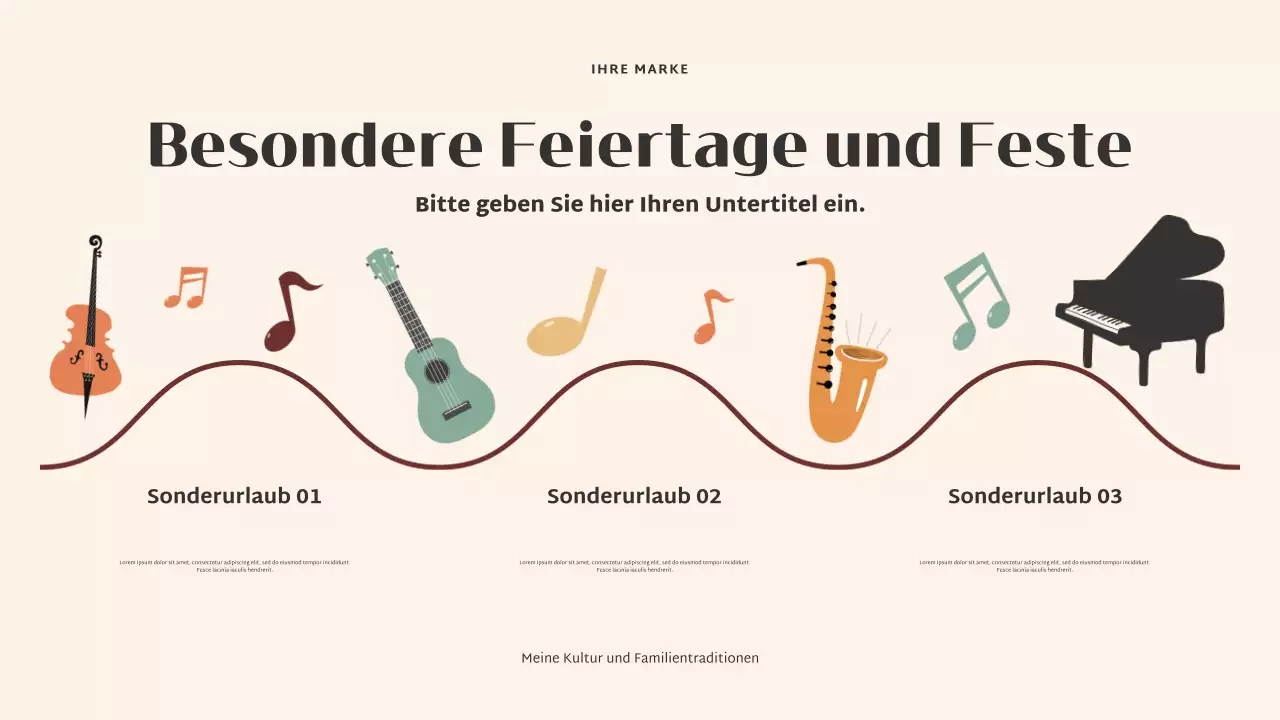 Beige Elegante Kultur Präsentation