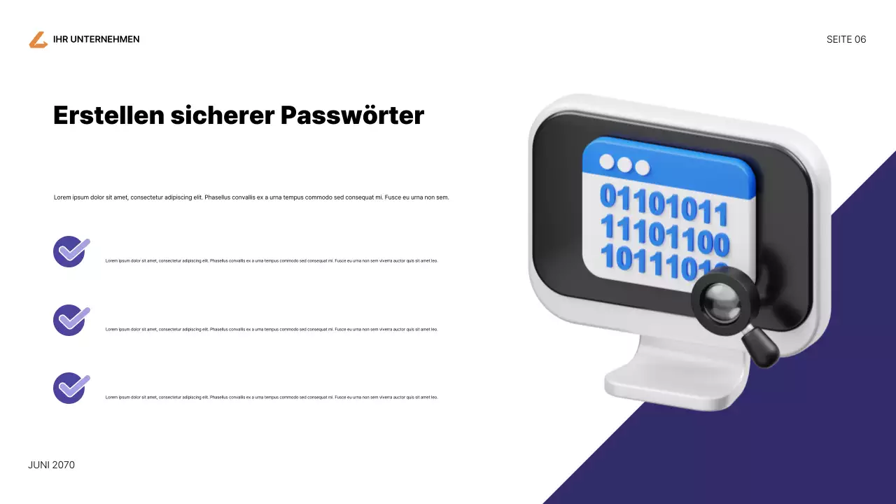 Lila Moderner Internet-Leitfaden Präsentation