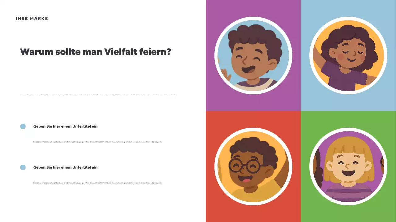 Coral Spielerische Multikulturelle Klasse Präsentation