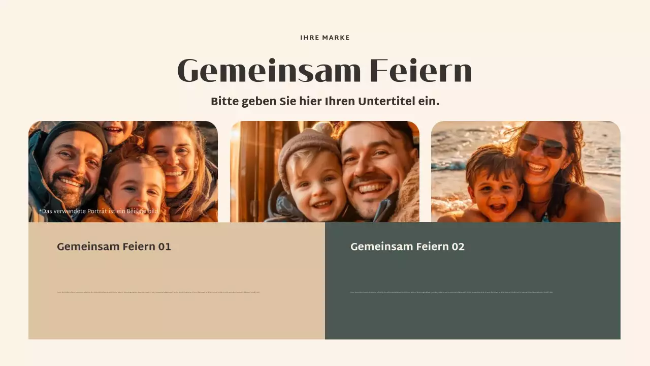 Beige Elegante Kultur Präsentation