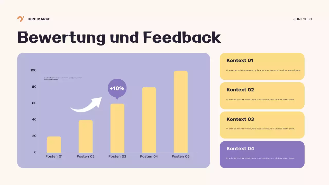 Orange Geometrische Neujahrspräsentation