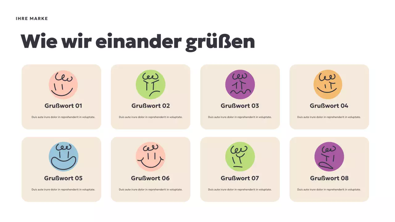 Coral Spielerische Multikulturelle Klasse Präsentation