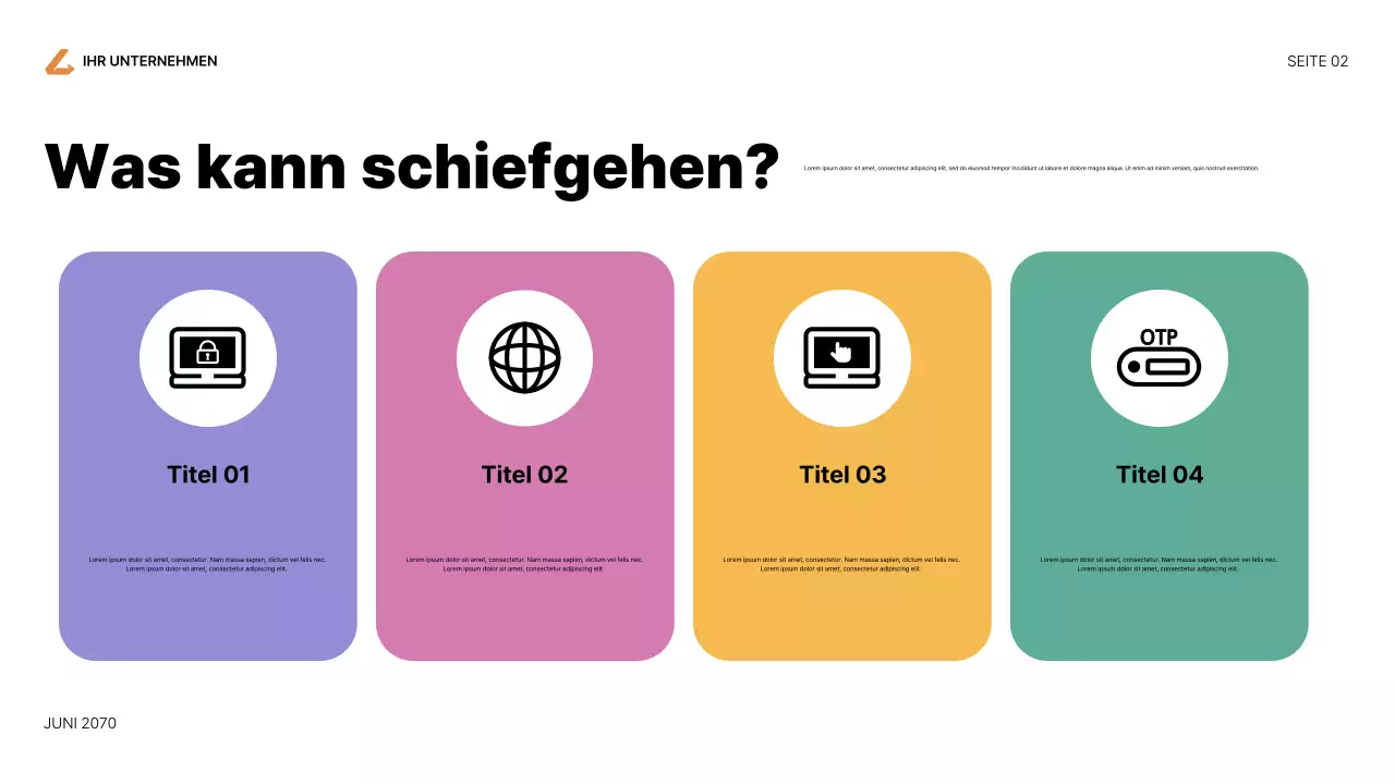 Lila Moderner Internet-Leitfaden Präsentation