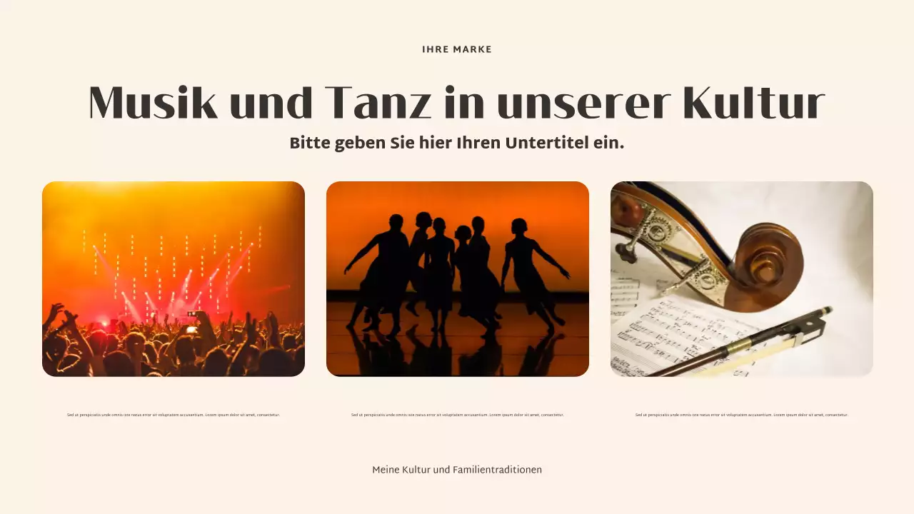 Beige Elegante Kultur Präsentation