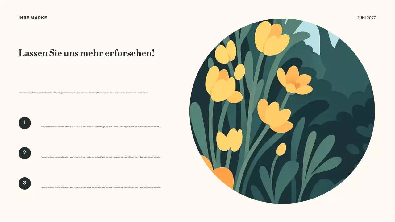 Grüne botanische Lebenszyklen Präsentation