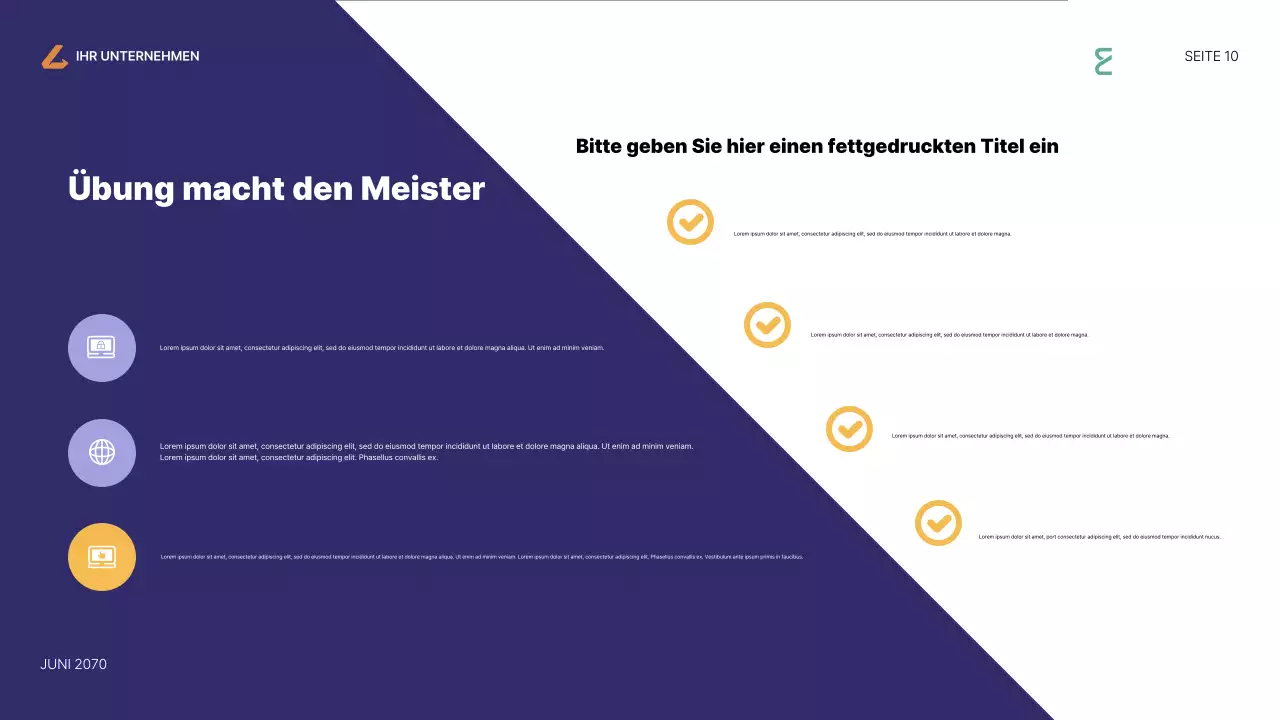 Lila Moderner Internet-Leitfaden Präsentation