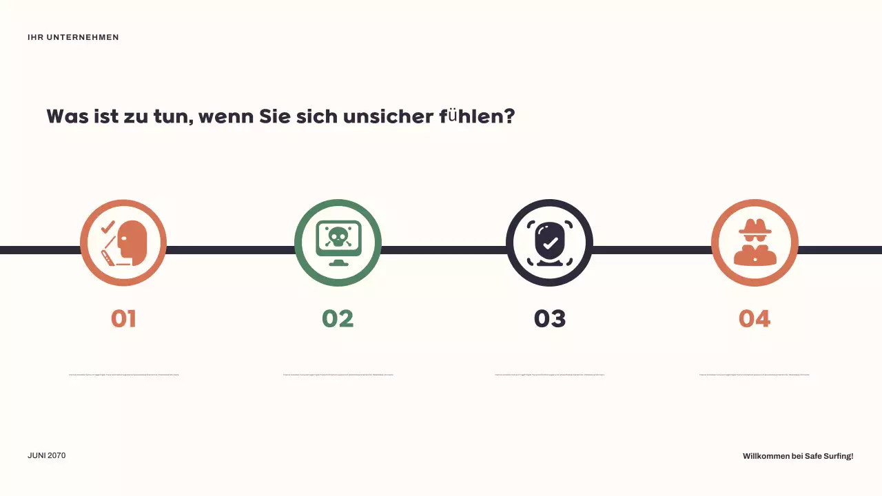 Gelber moderner Internetführer Präsentation