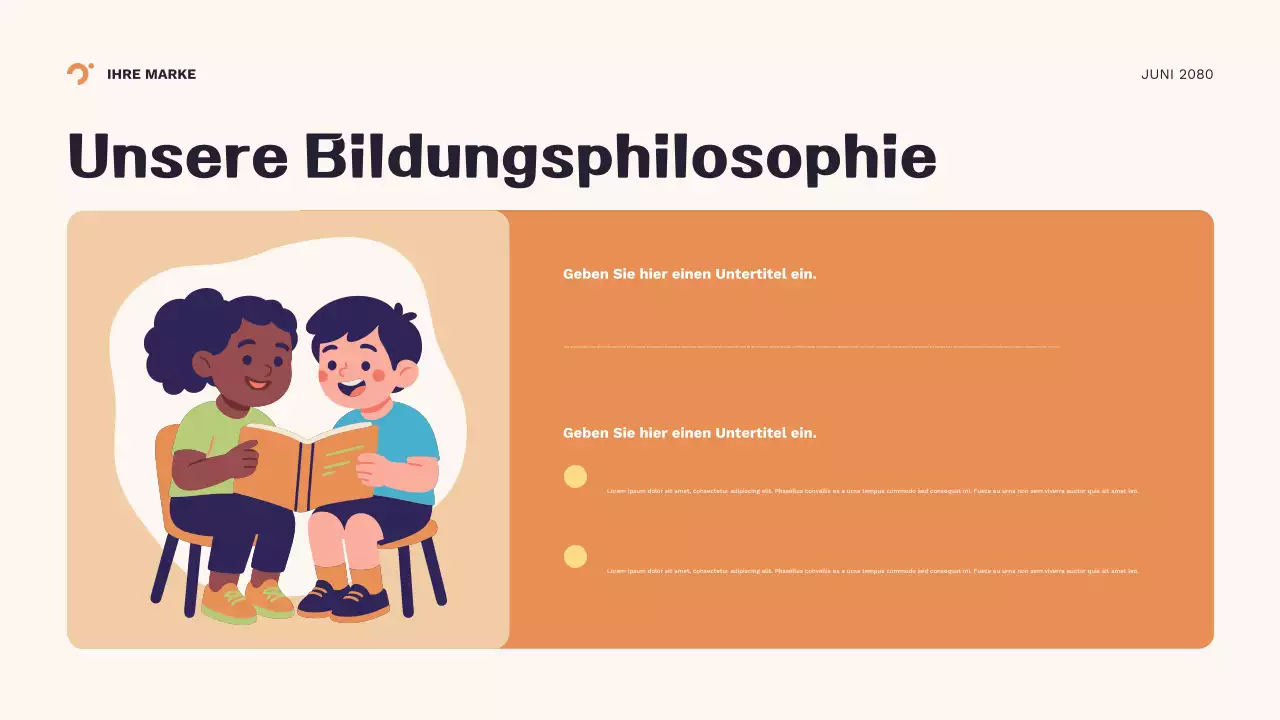 Orange Geometrische Neujahrspräsentation