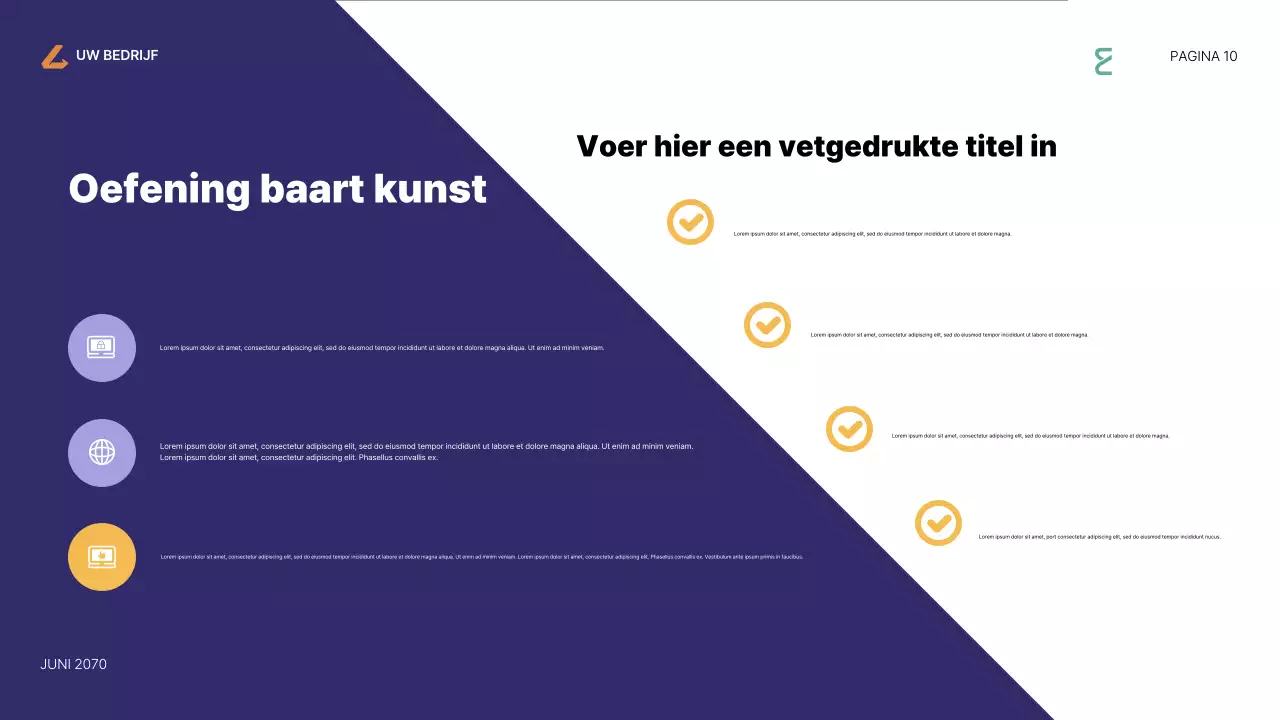 Presentatie van de Purple Modern Internet Guide