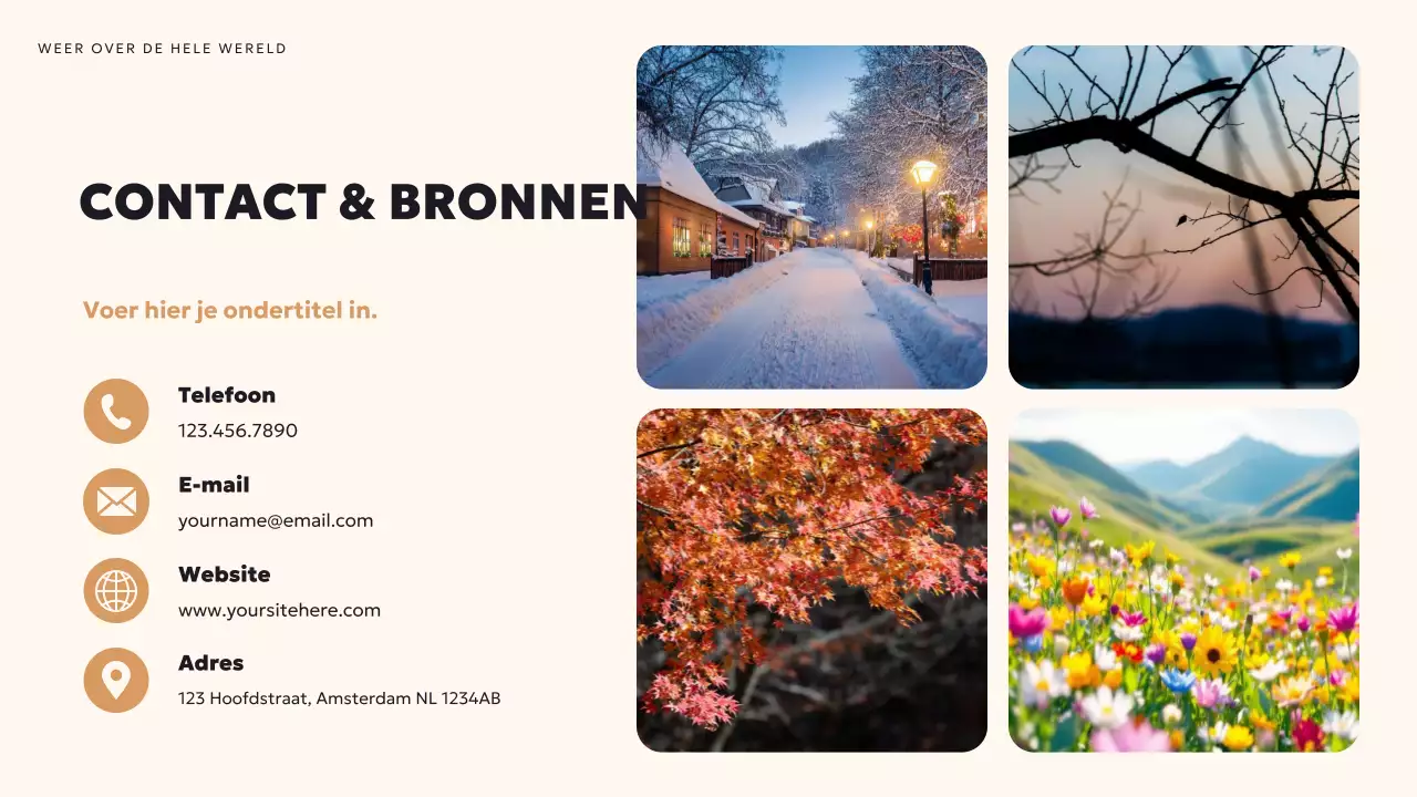 Teal Modern Weather-presentatie