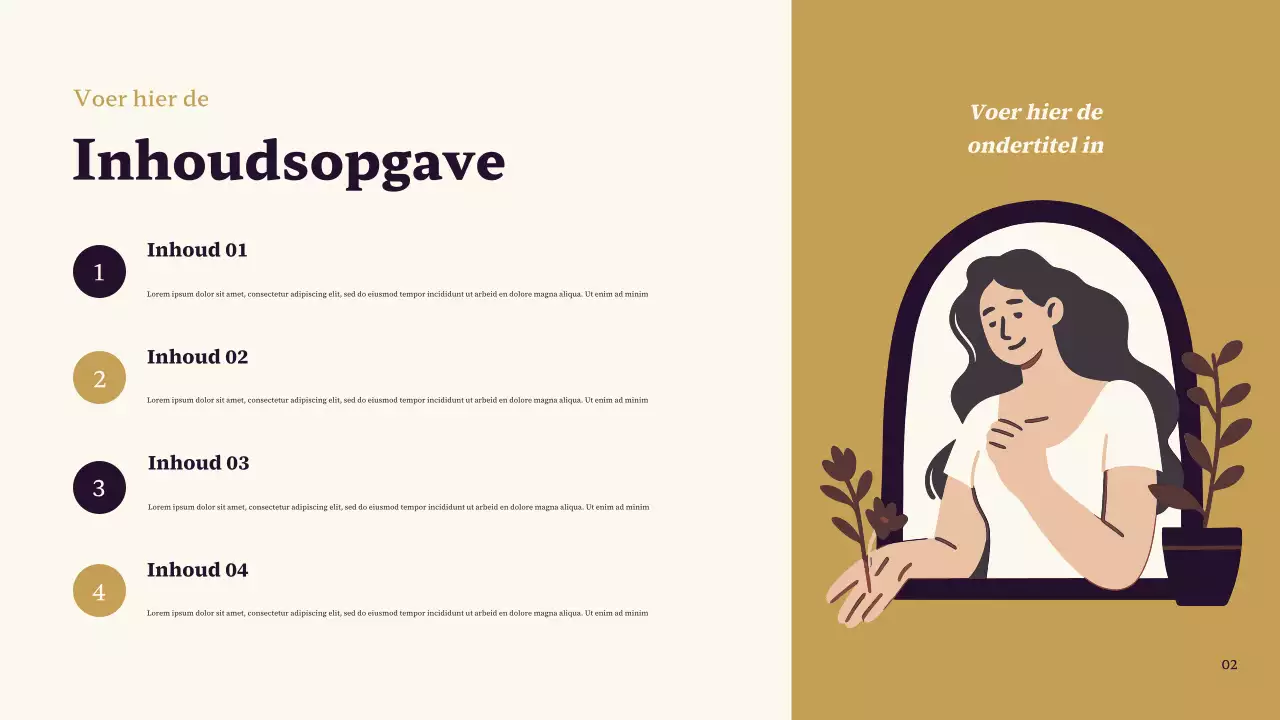 Paars en bruin Klassieke Mijn favoriete karakterpresentatie