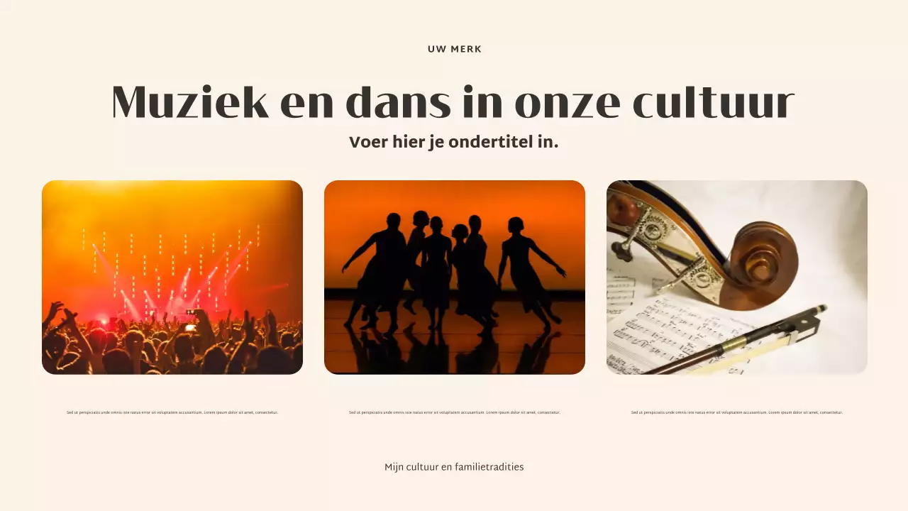 Beige Elegante Cultuurpresentatie