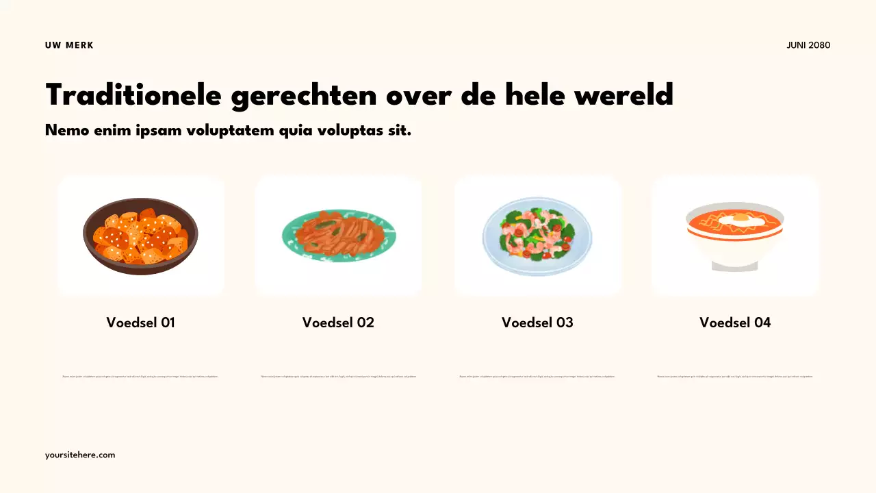 Presentatie van de Orange Retro Multiculturele Klas