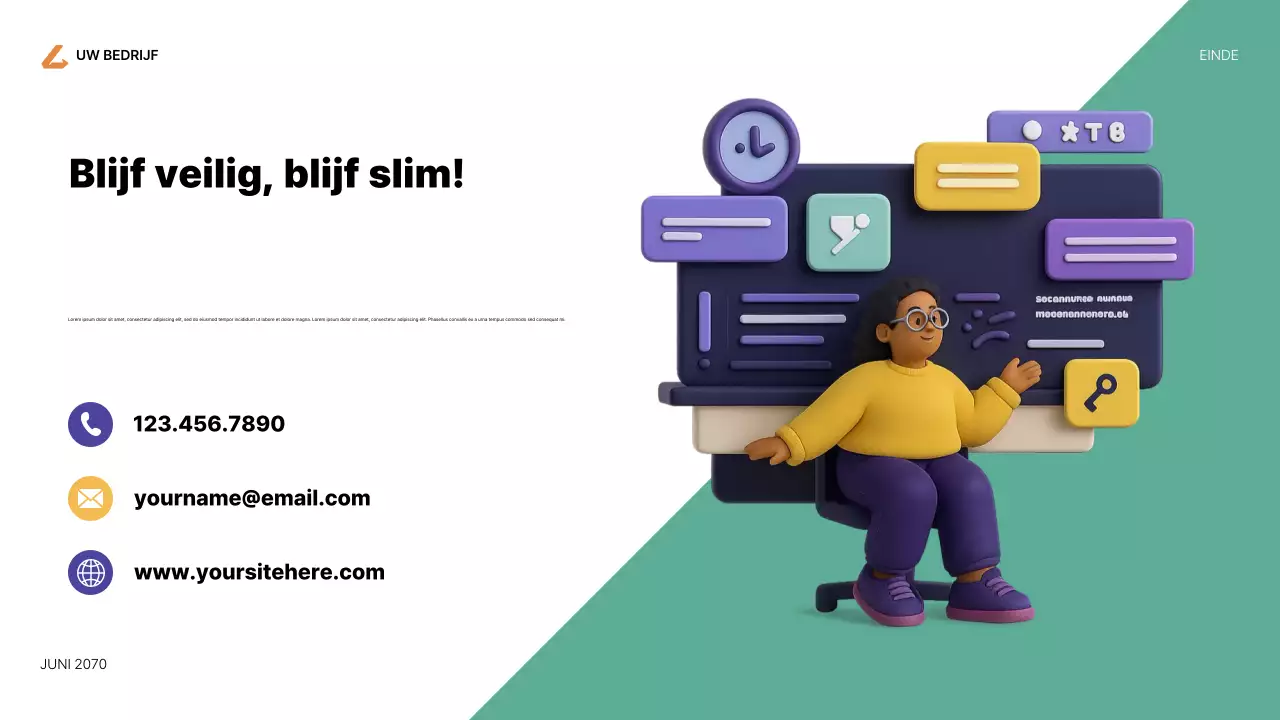 Presentatie van de Purple Modern Internet Guide