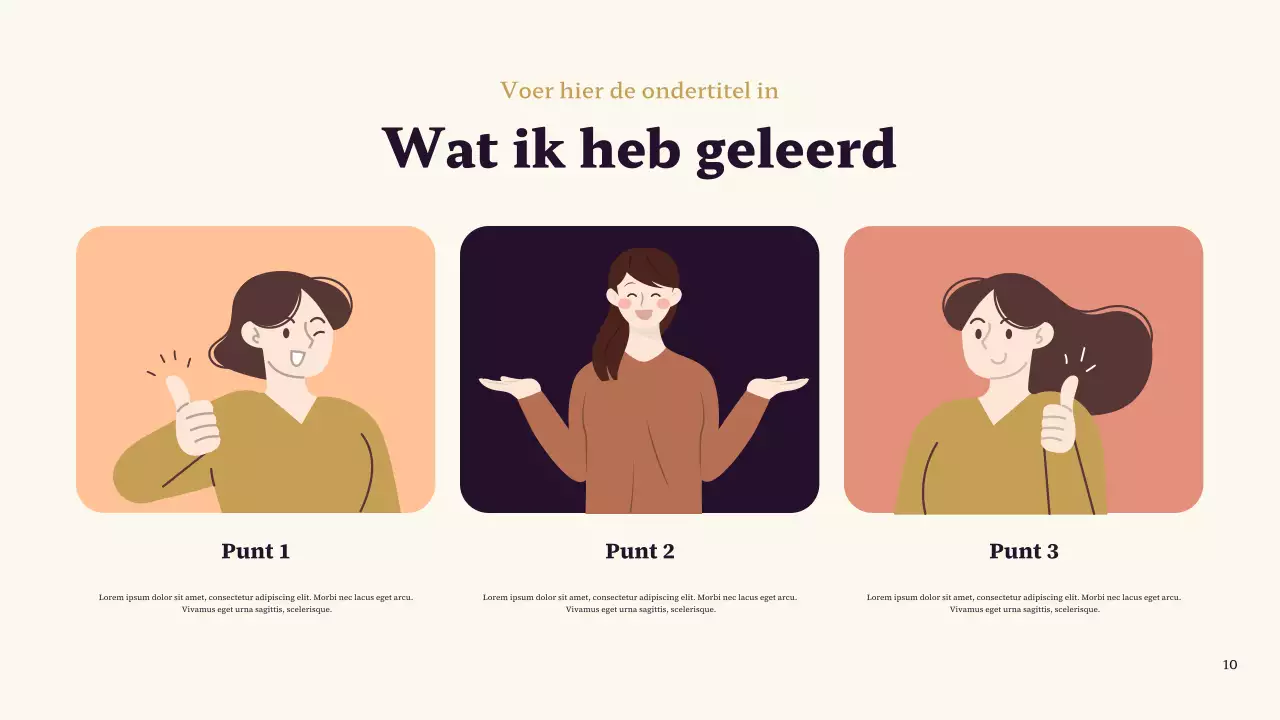 Paars en bruin Klassieke Mijn favoriete karakterpresentatie