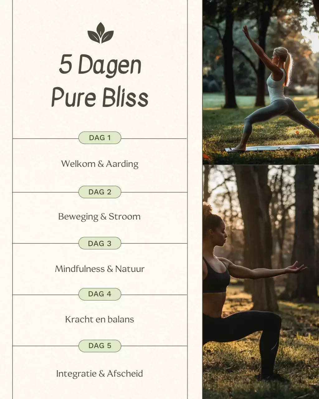 Beige Minimalistische Yoga Wellness Schema Instagram Post