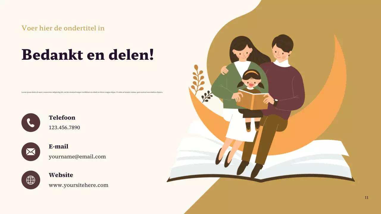 Paars en bruin Klassieke Mijn favoriete karakterpresentatie