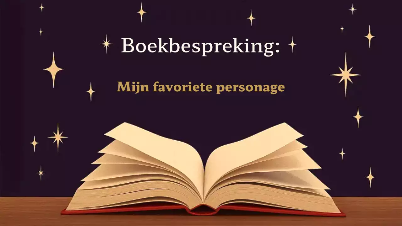 Paars en bruin Klassieke Mijn favoriete karakterpresentatie