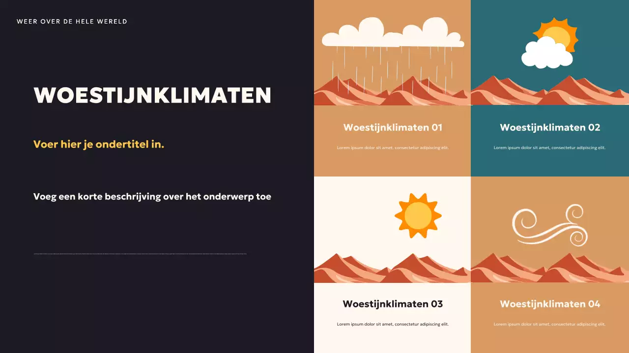 Teal Modern Weather-presentatie