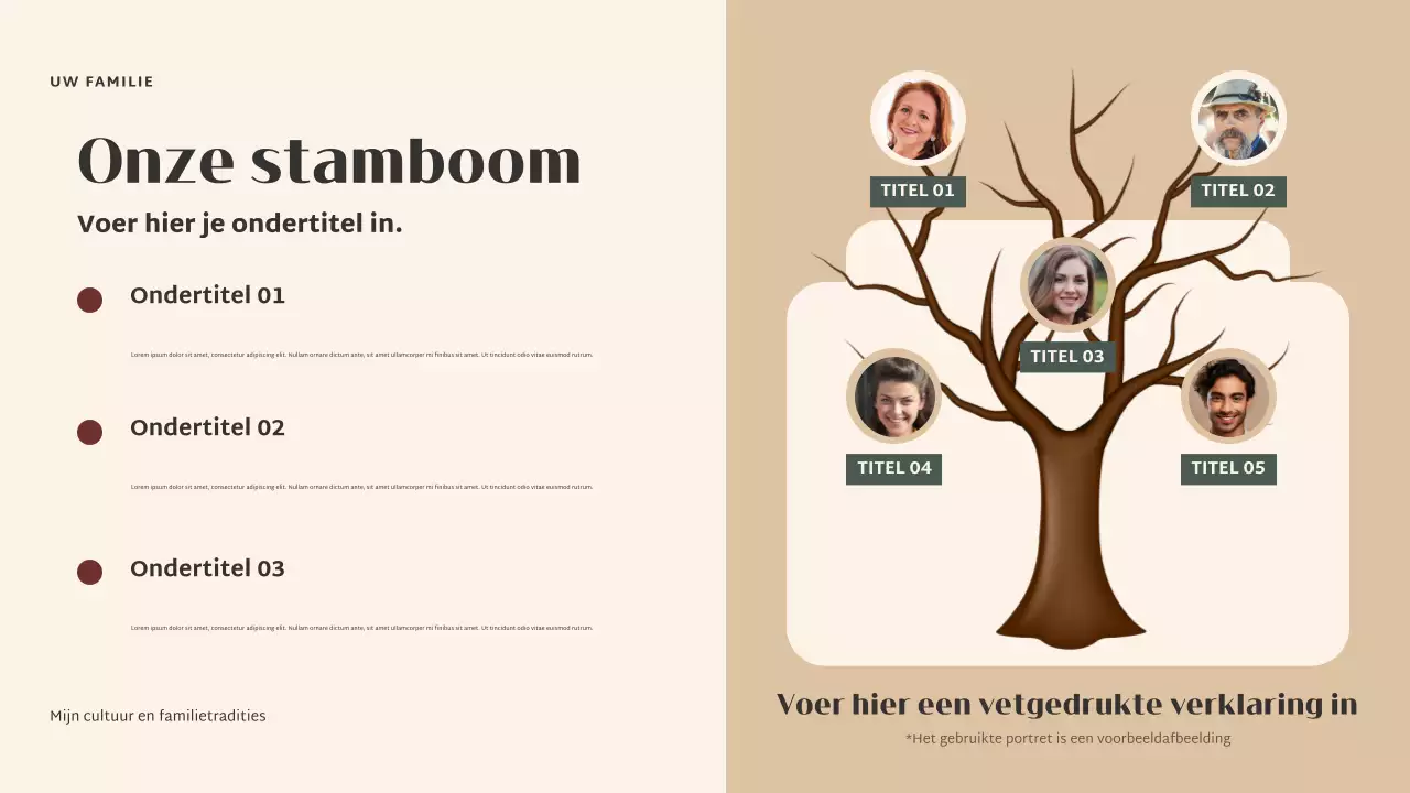 Beige Elegante Cultuurpresentatie