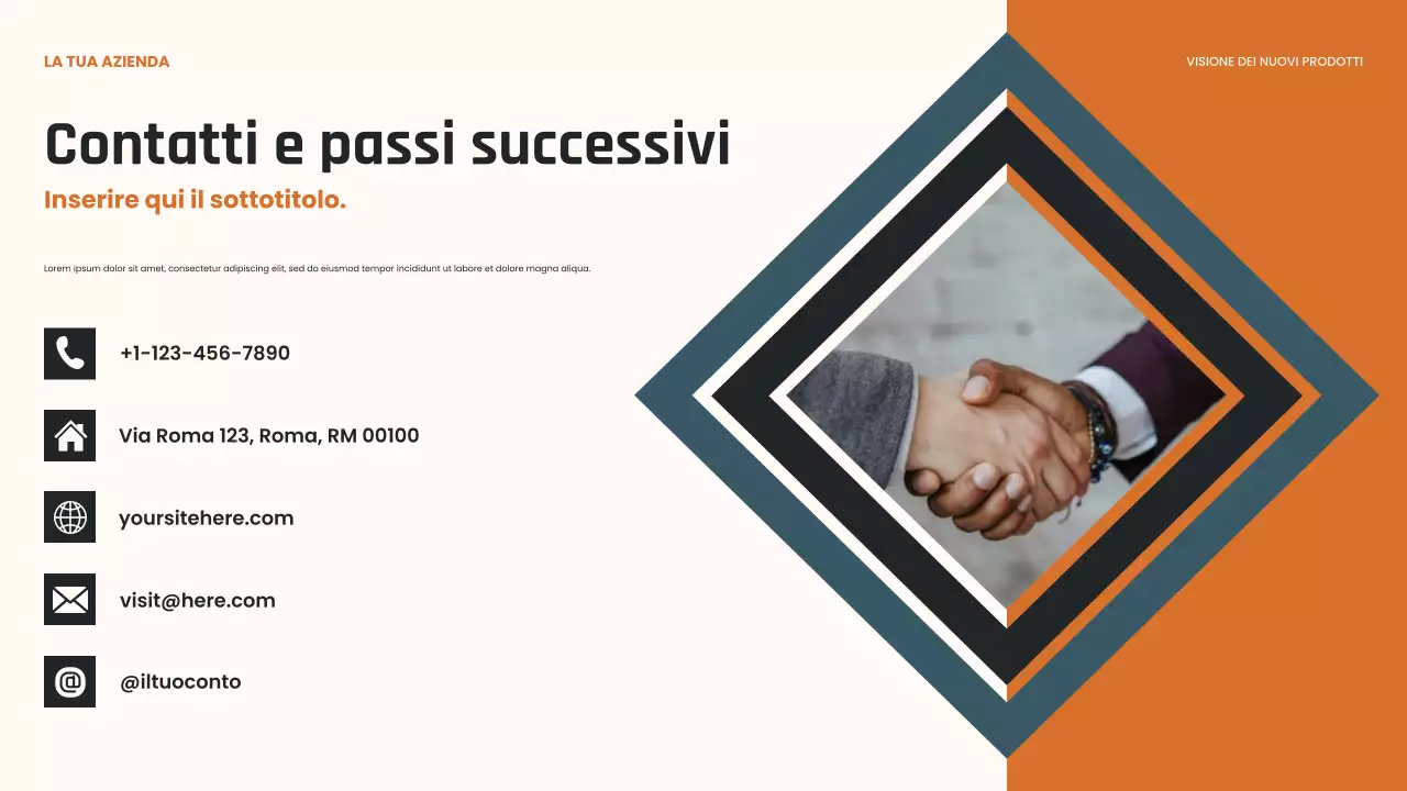 Presentazione dell'innovazione moderna nera