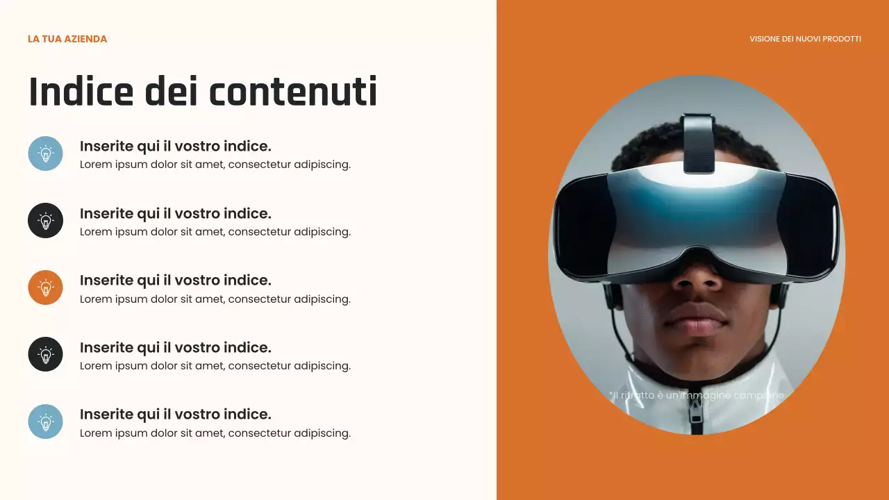 Presentazione dell'innovazione moderna nera