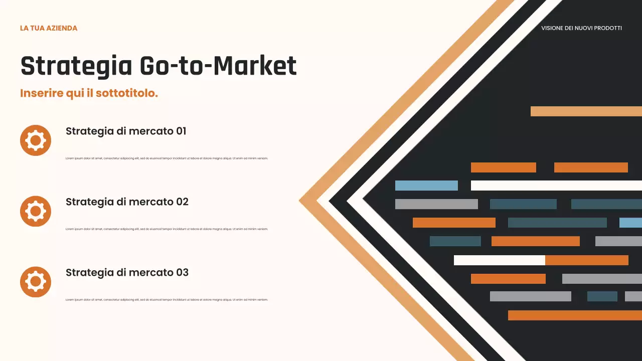 Presentazione dell'innovazione moderna nera