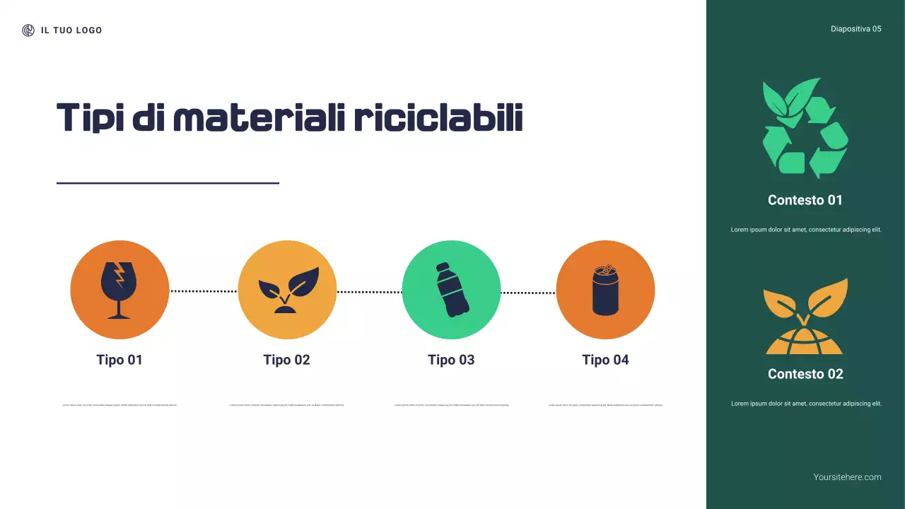 Presentazione "Perché il riciclaggio è importante" di Navy and Green Modern