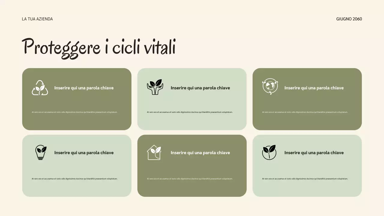 Presentazione sui cicli di vita della natura botanica della salvia