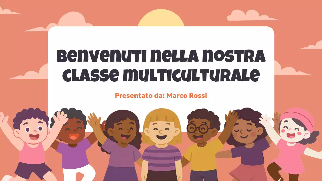Presentazione della classe multiculturale Coral Playful
