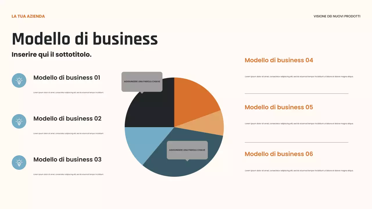 Presentazione dell'innovazione moderna nera