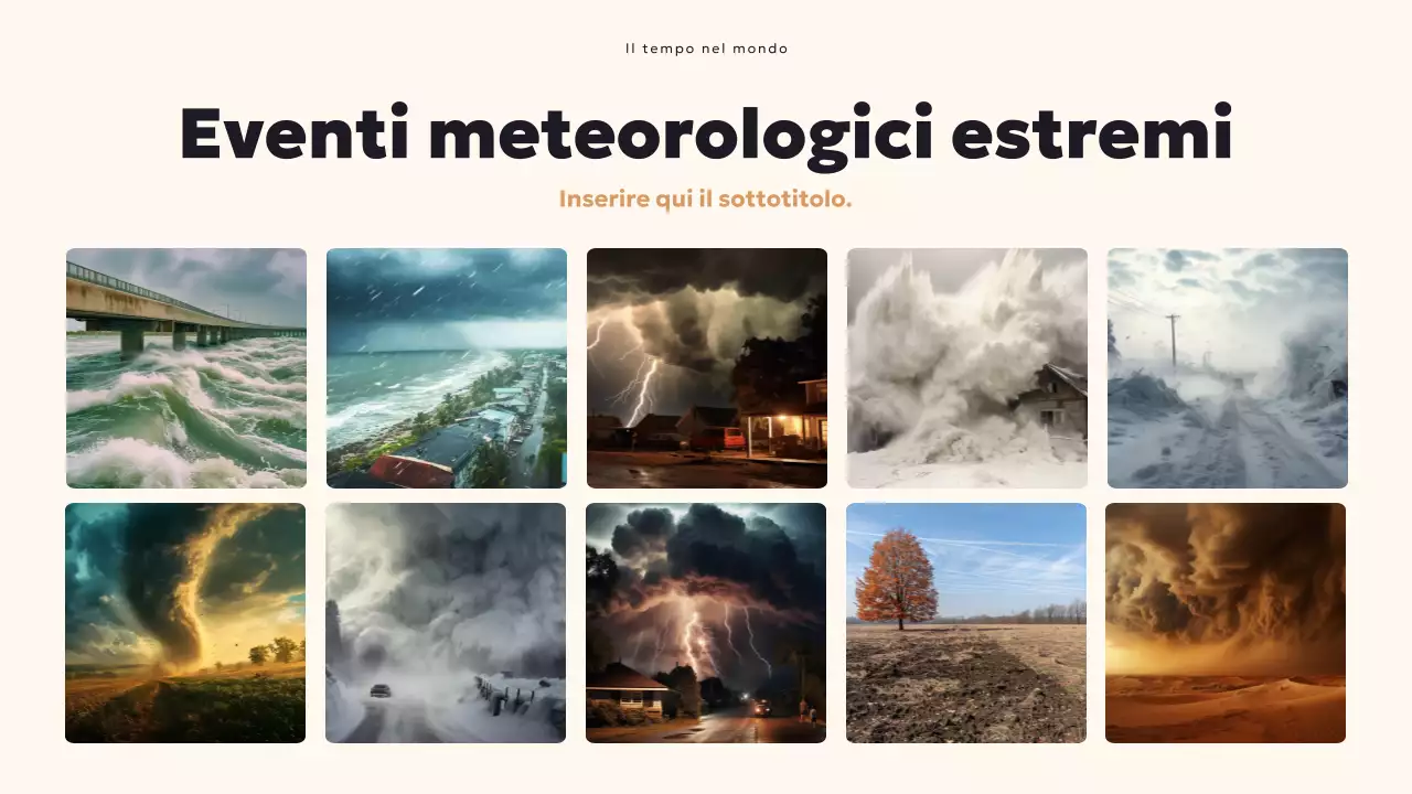 Presentazione del meteo moderno in verde acqua