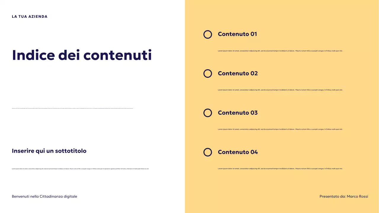 Presentazione sulla cittadinanza digitale futuristica blu