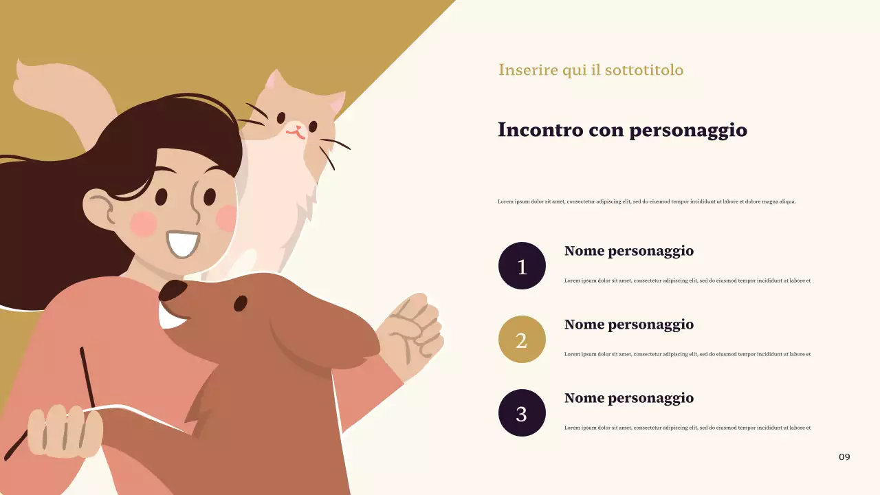 Presentazione del mio personaggio preferito, classico viola e marrone