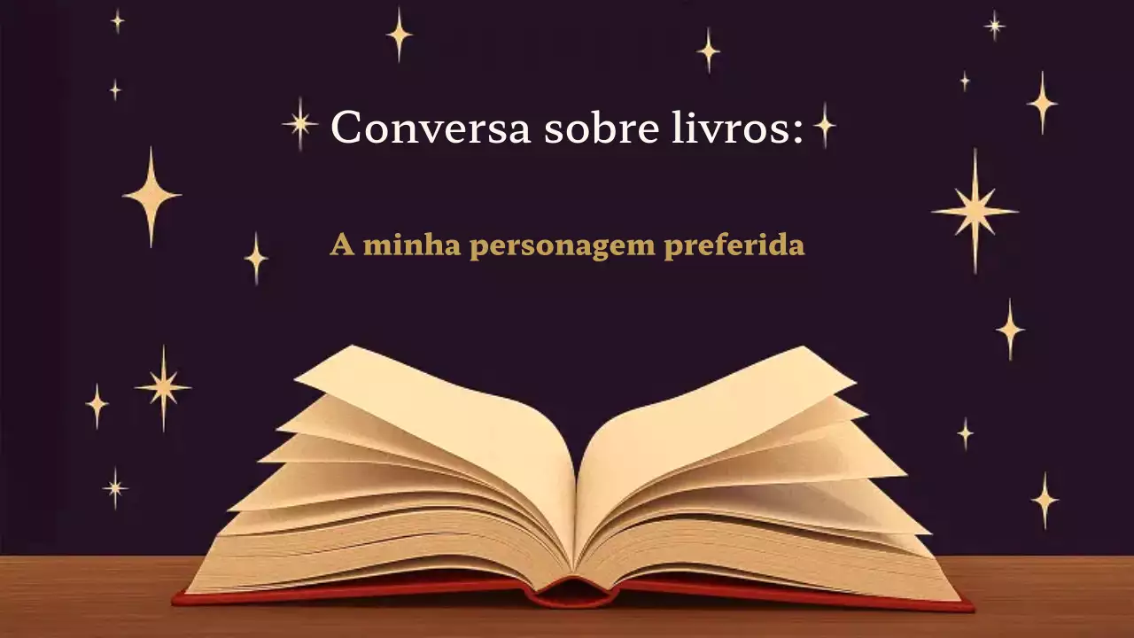 Apresentação do Meu Personagem Favorito Clássico Roxo e Marrom