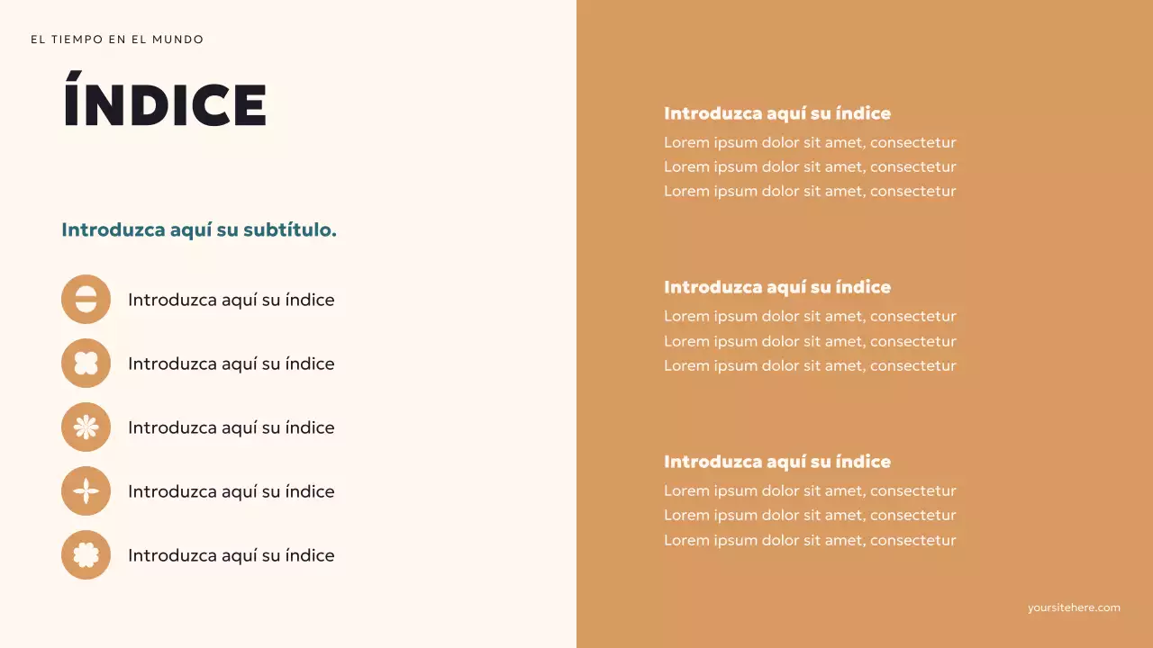 Presentación del clima moderno en verde azulado