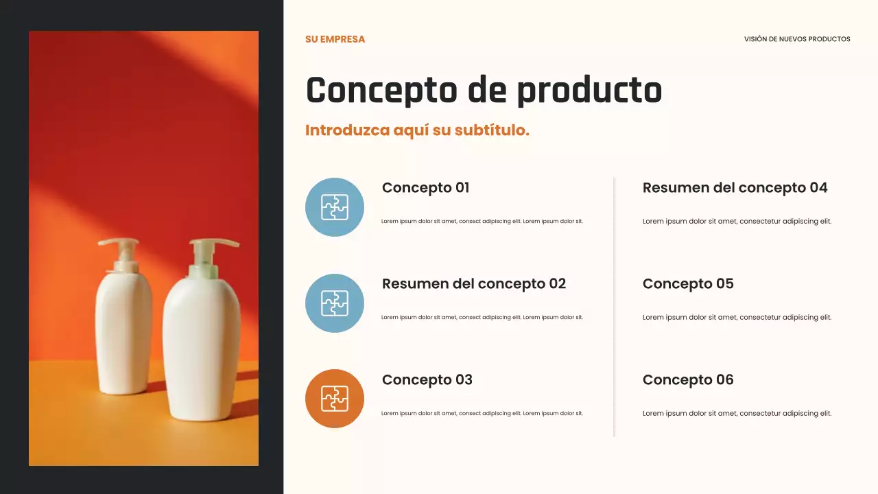 Presentación de innovación moderna negra