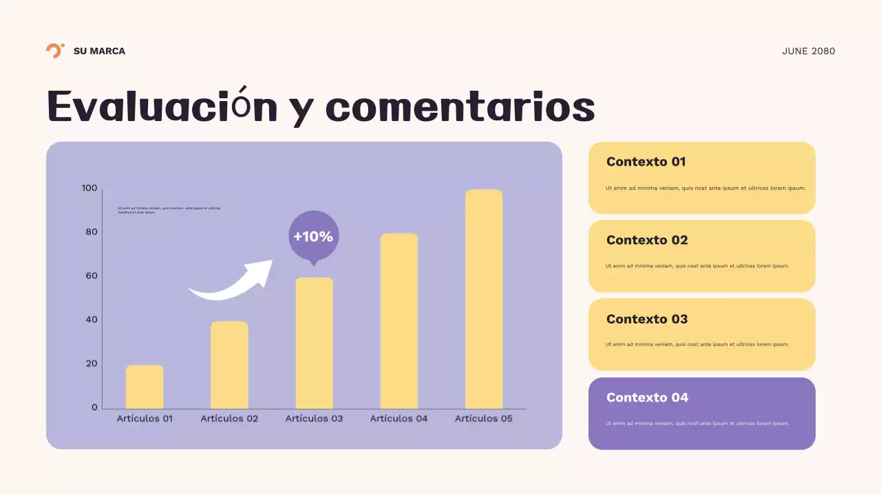 Presentación geométrica naranja del nuevo año escolar