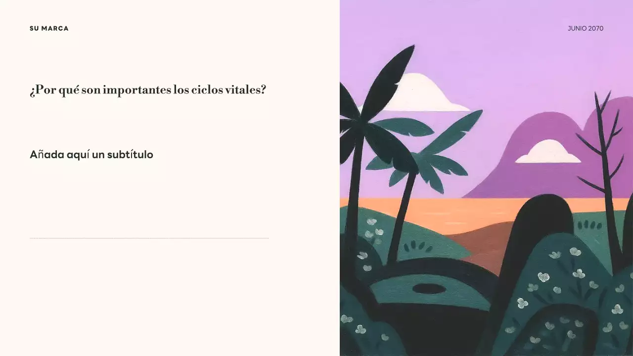 Presentación de los ciclos de vida botánicos verdes