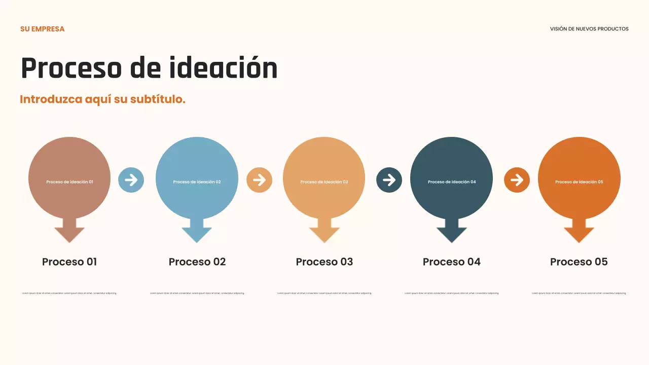 Presentación de innovación moderna negra