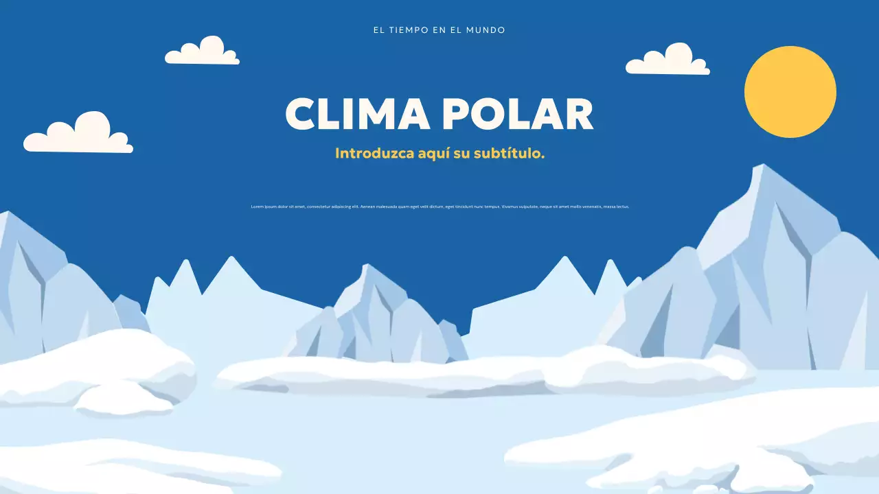 Presentación del clima moderno en verde azulado